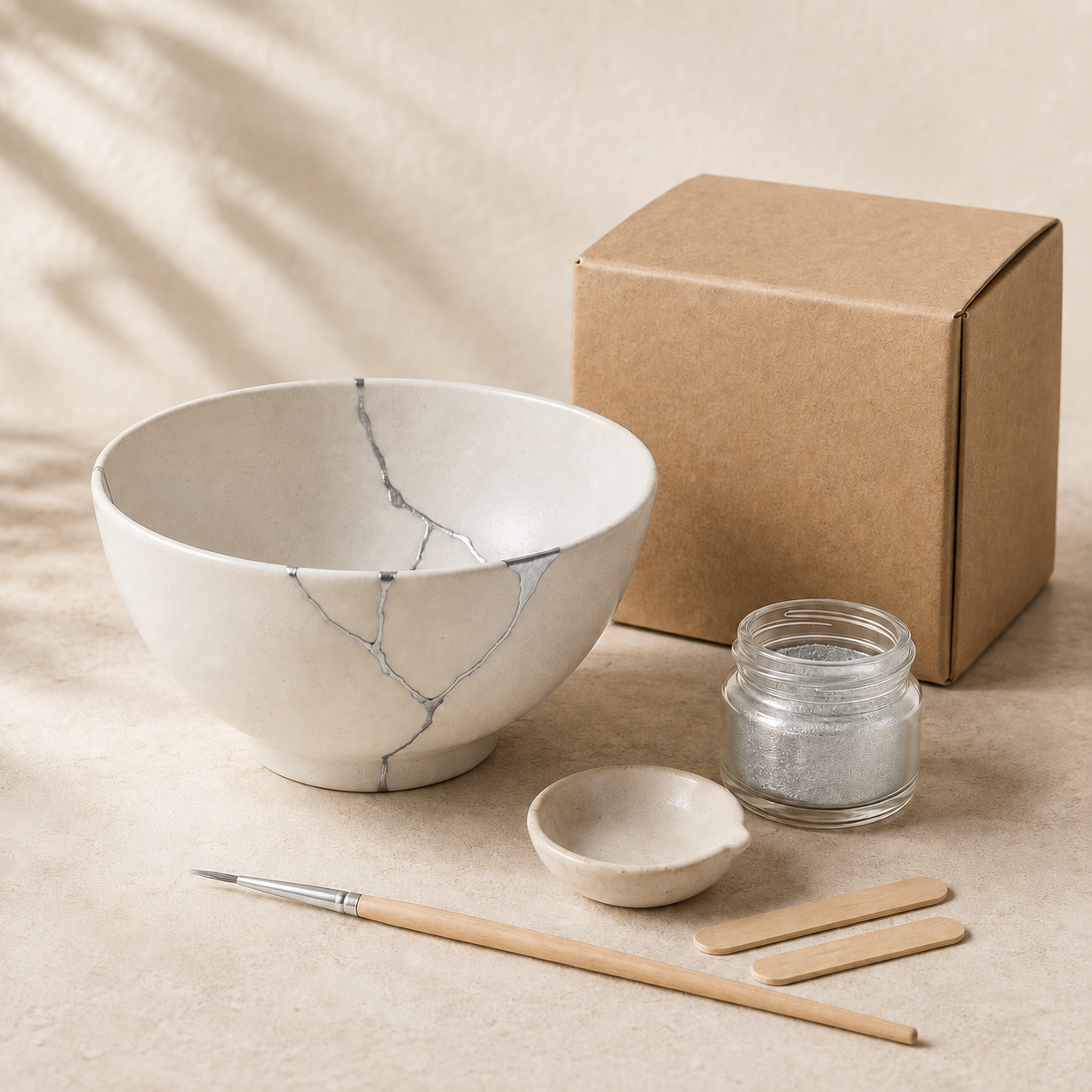Komplet Kintsugi-sæt, sølv